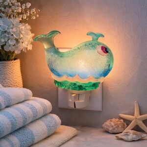 Ganz Midwest CBK Whale Lights In The Night Plug In Coastal Night Light NEW